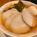 中華そば ちくりん - 料理写真:豚モモチャーシュー麺1100円+味玉120円=1220円