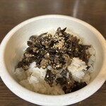 手打ち麺 やす田 - 昆布飯 200円ナリ