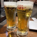 イタリアン大衆酒場HARUTA - 生ビールで、おつかれさま〜&1,700軒目おめでとー