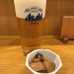 味のまる藤 - 生ビールとお通し