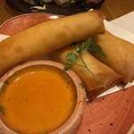炭焼き大 - 蟹クリーム揚げ春巻き 968円