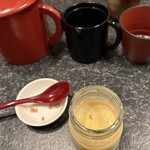 つる亀庵 - そば湯　そば茶プリン