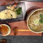 つる亀庵 - 天ぷらもりそば（温）