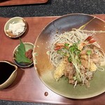 つる亀庵 - 海老天ぶっかけある大根おろしそば　1,750円
