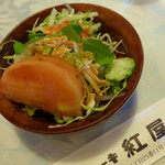 きっちん紅屋 - ランチのサラダ