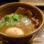 ベジポタ味玉・肉入りつけ麺