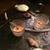 ビストロモーベ ギャルソン - 料理写真:ミニクロワッサンと赤パプリカのムースウニ添えとトウモロコシのエスプーマ