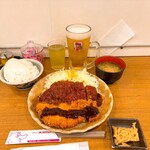 名古屋名物 みそかつ 矢場とん - ご飯は大盛り♡