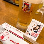 名古屋名物 みそかつ 矢場とん 名古屋駅エスカ店 - これは♡先にきた♡ビールたね！ちょこ♡ランチタイム♡ビール♡最高*\(^o^)/*