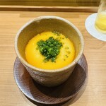 大阪天満宮 鮨とよなが - タラの白子と蓮根の茶碗蒸し