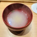 大阪天満宮 鮨とよなが - シジミの味噌汁
