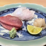 日本料理FUJI - 鰹とクエのお造り