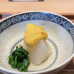 日本料理FUJI - 生からすみ　大根　春菊