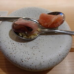 RISTORANTE IL NODO - 丸鯵、カジキマグロ（神経締め）