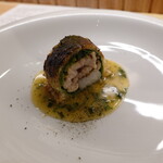 RISTORANTE IL NODO - 神経締めオオモンハタと白子・ブールノワゼットソース