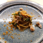 RISTORANTE IL NODO - キタッラ・アオリイカのラグーソース・生唐墨添え