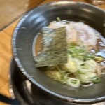 とんこつらぁ麺 松もと - とんこつハーフラーメン（麺バリカタネギ多め）
＋Wスープハーフラーメン（麺普通ネギ多め）
650円＋650円