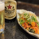 お好み焼きもみじ - ゲソがプリップリッコリッコリッ