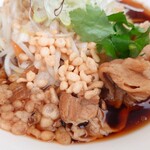 鶏料理 一石二鳥 - 1日分の野菜豚蕎麦アップ