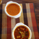 ピーパルツリー - 海老カレーと野菜カレー