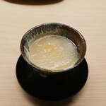 鮨 陸 - 太刀魚と聖護院株かぶの茶碗蒸し