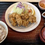 大戸屋 - 香味唐揚げ定食(五穀ご飯変更)