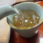 東京庵 - 『ざるそば』のつゆ＋そば湯