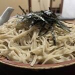 東京庵 - 『ざるそば』の麺＆刻み海苔