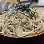 東京庵 - 『ざるそば』の麺＆刻み海苔