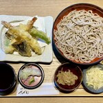 Japanese cuisine Zazen - 海蝦與蔬菜天婦羅冷蕎麥麵