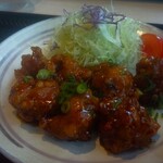 大戸屋 - 甘からだれの鶏唐揚げ定食(UP画)