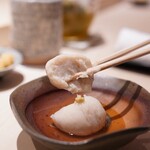 鮨 西崎 - 白子と山芋の屑寄せ