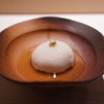 鮨 西崎 - 白子と山芋の屑寄せ