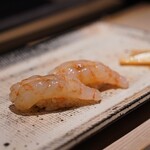 鮨 西崎 - 牡丹海老　海老好きな友にプレゼント