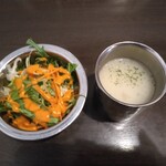 インド・ネパールカレー DEVI あま店 - サラダ・スープ
