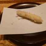 伯雲 - ホワイトアスパラの天ぷら