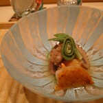 伯雲 - 蛸と貝と春野菜のお浸し