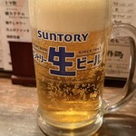 蛸あざぶ - 生ビール ジャンボ 1,280円