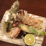 更科藤井 - 季節の野菜の天ぷら　1,200円