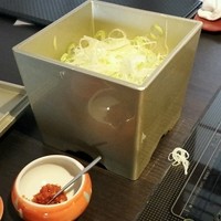 京都つゆしゃぶCHIRIRI 本店 - たっぷりネギ＆柚子辛子