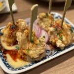 ツマンデ呑める みやこパーラー ハイサイ! - 鳥マヨネーズと島ラー油