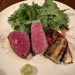 ビストロ カルネジーオ - ランプと肩ロース+春菊サラダ