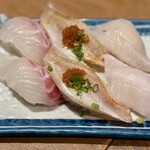 すし酒場 さしす - 白身三昧605円