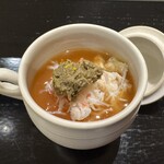 島津 - 毛蟹（北海道・別海）の茶碗蒸し　◎◎
      〝濃厚な蟹の出汁、どんぶりで食べたい笑〟