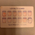 HAYAKAWA coffee - スタンプカード1枚目完了！