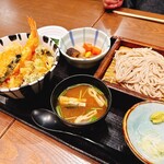 越後 叶家 - 海老と旬野菜天丼御膳