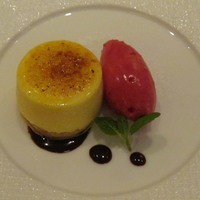 リマージュ - オレンジのシブースト　木苺のジェラート