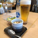寿司の美登利 総本店 - 茶碗蒸しやサラダ、別途飲みもの