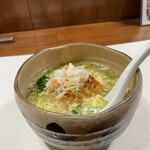 酒肴 新屋敷 - 焼きおにぎり蟹雑炊