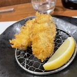 酒肴 新屋敷 - 〆の〆に牡蠣フライ。しまりました